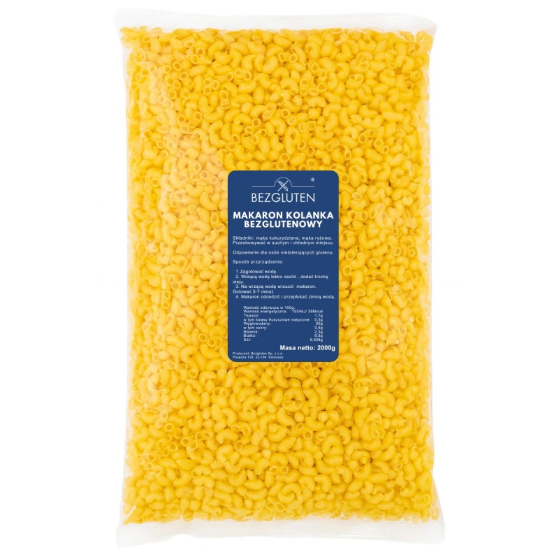 Makaron PIPETTE kolanka bezglutenowy 2kg